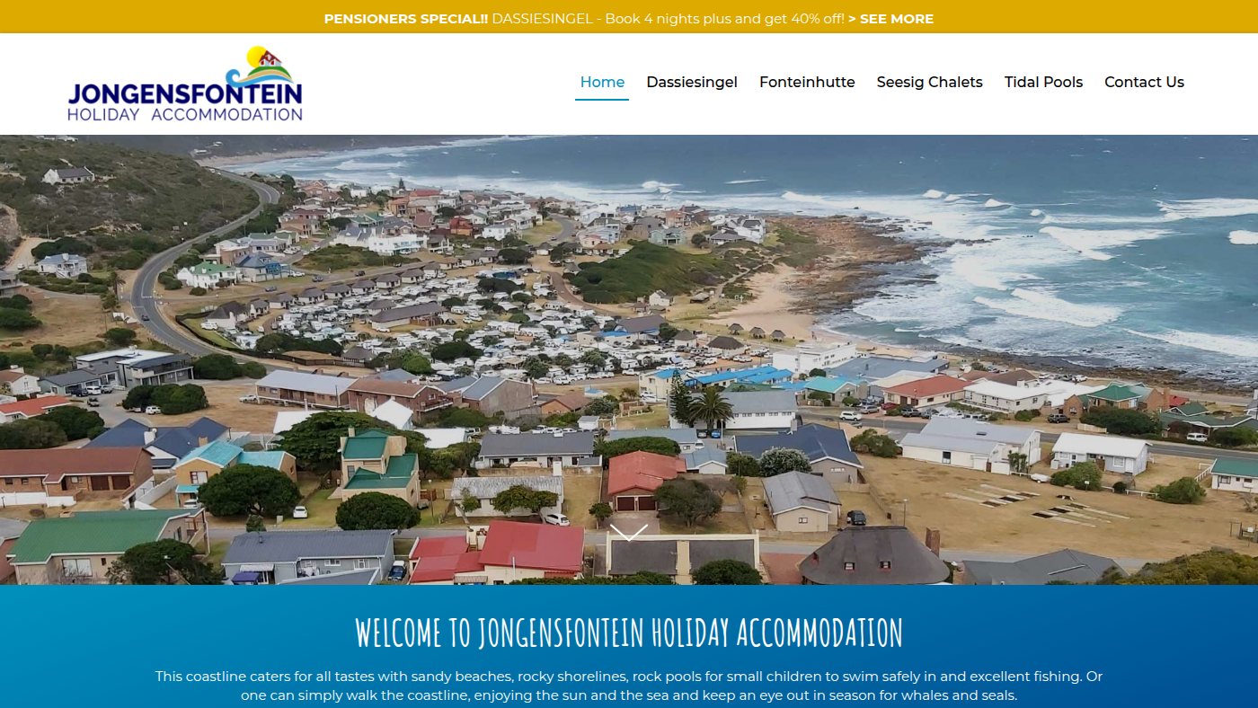 The home page of jongensfontein.com