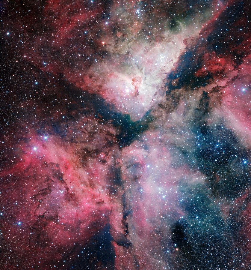 Mappe iperspettrali delle culle di stelle