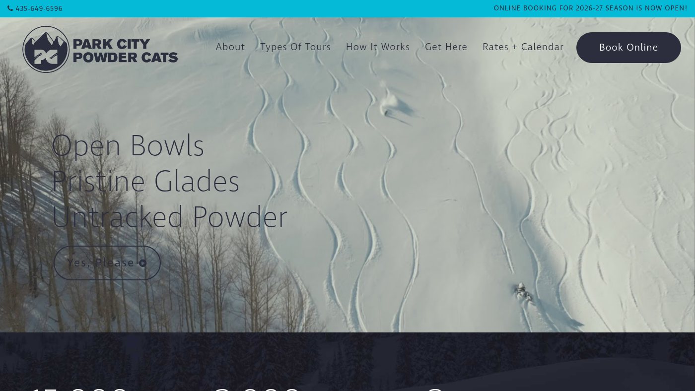 The home page of pccats.com