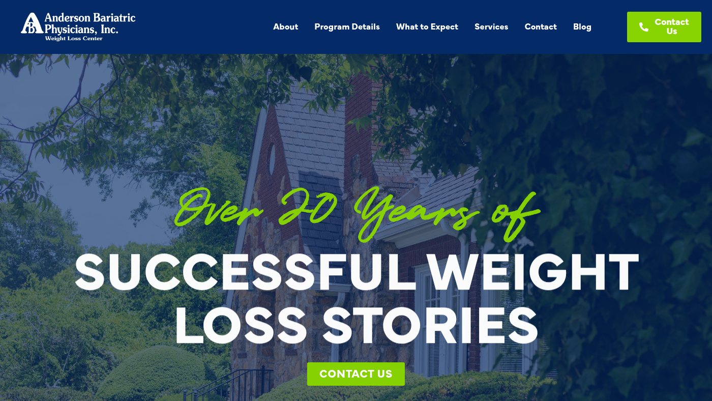 The home page of andersonbariatrics.com