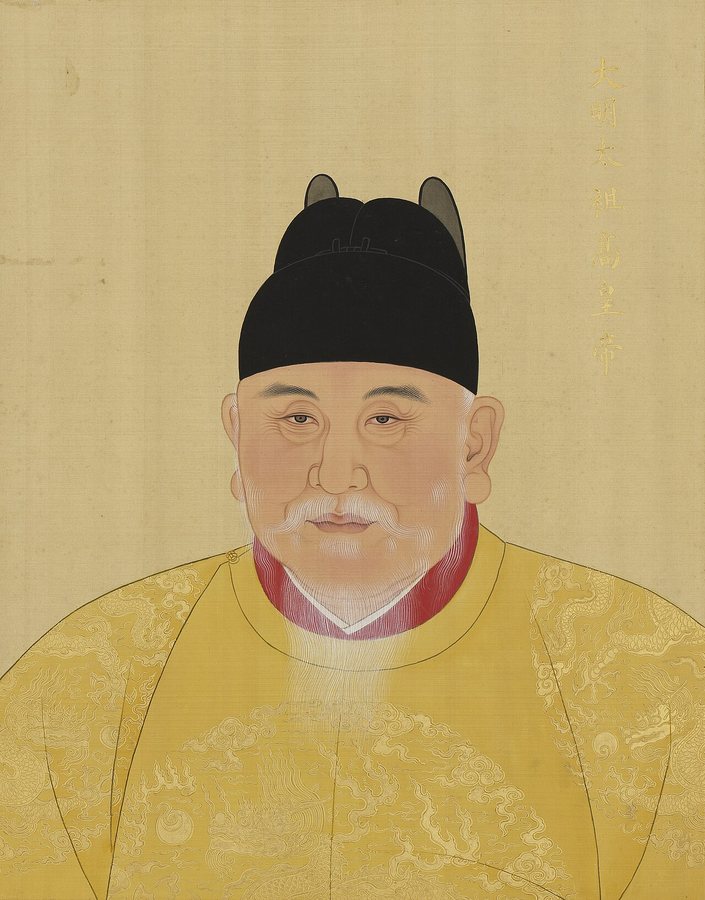 L'empereur Zhu Yuanzhang à un âge avancé, vers 1397