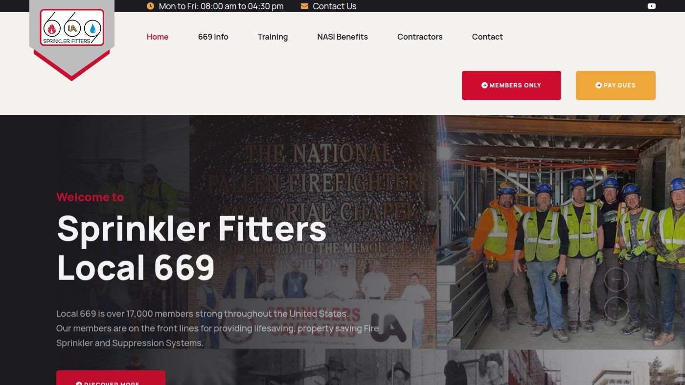 The home page of sprinklerfitters669.org
