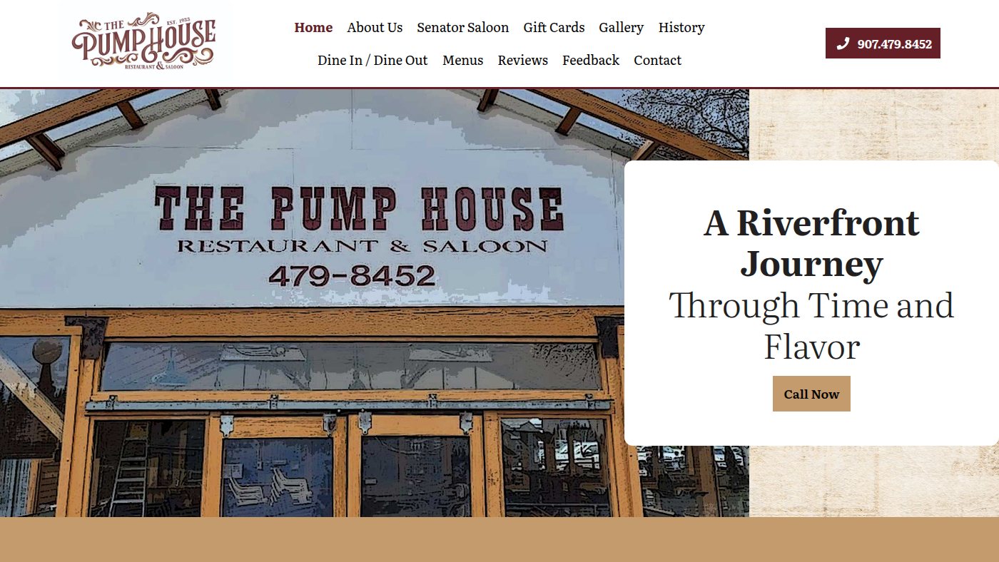 The home page of pumphouse.com