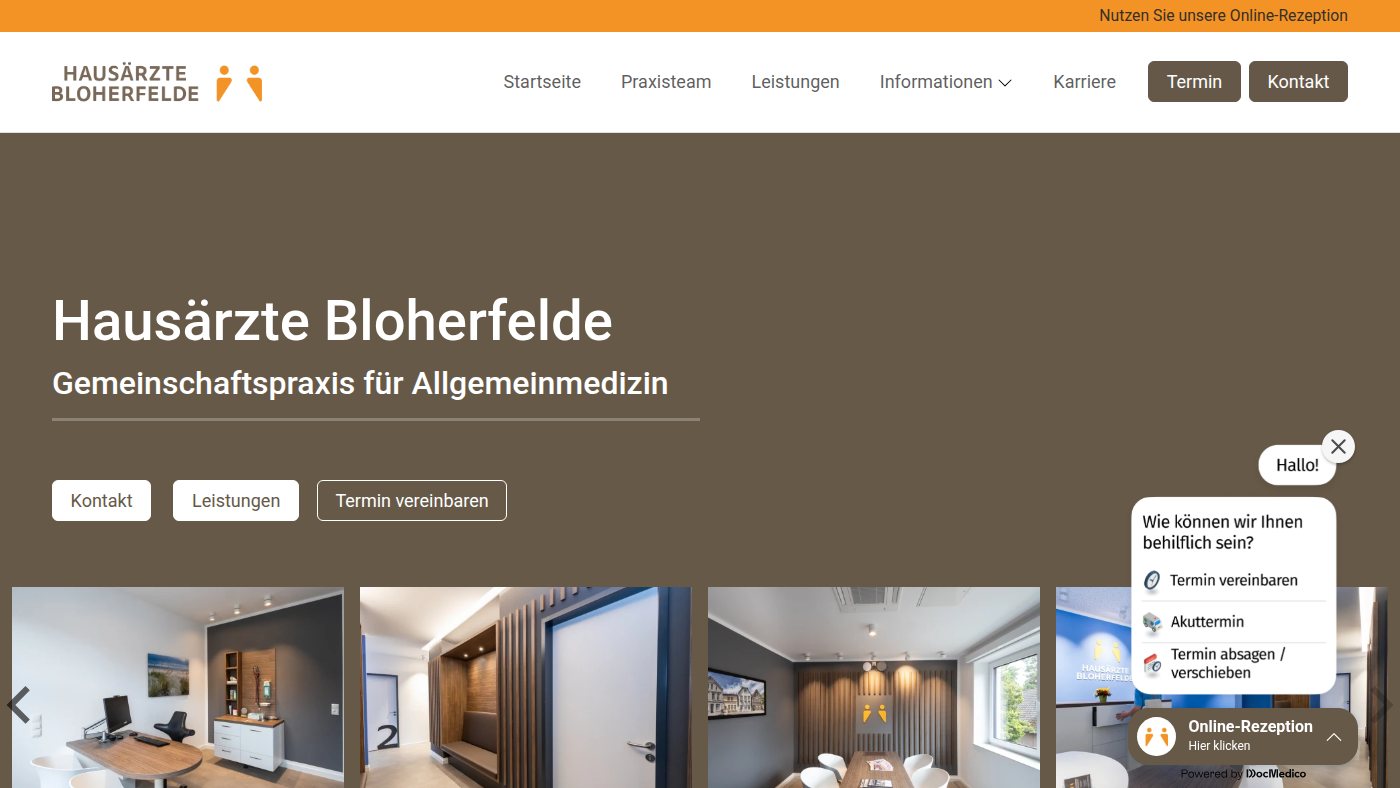 The home page of hausaerzte-bloherfelde.de