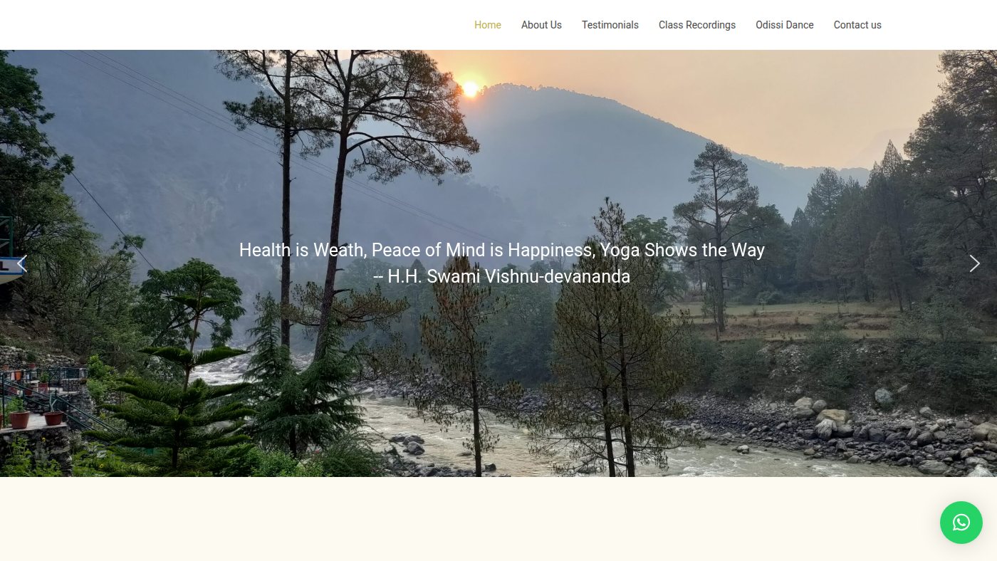 The home page of vishnuyoga.org