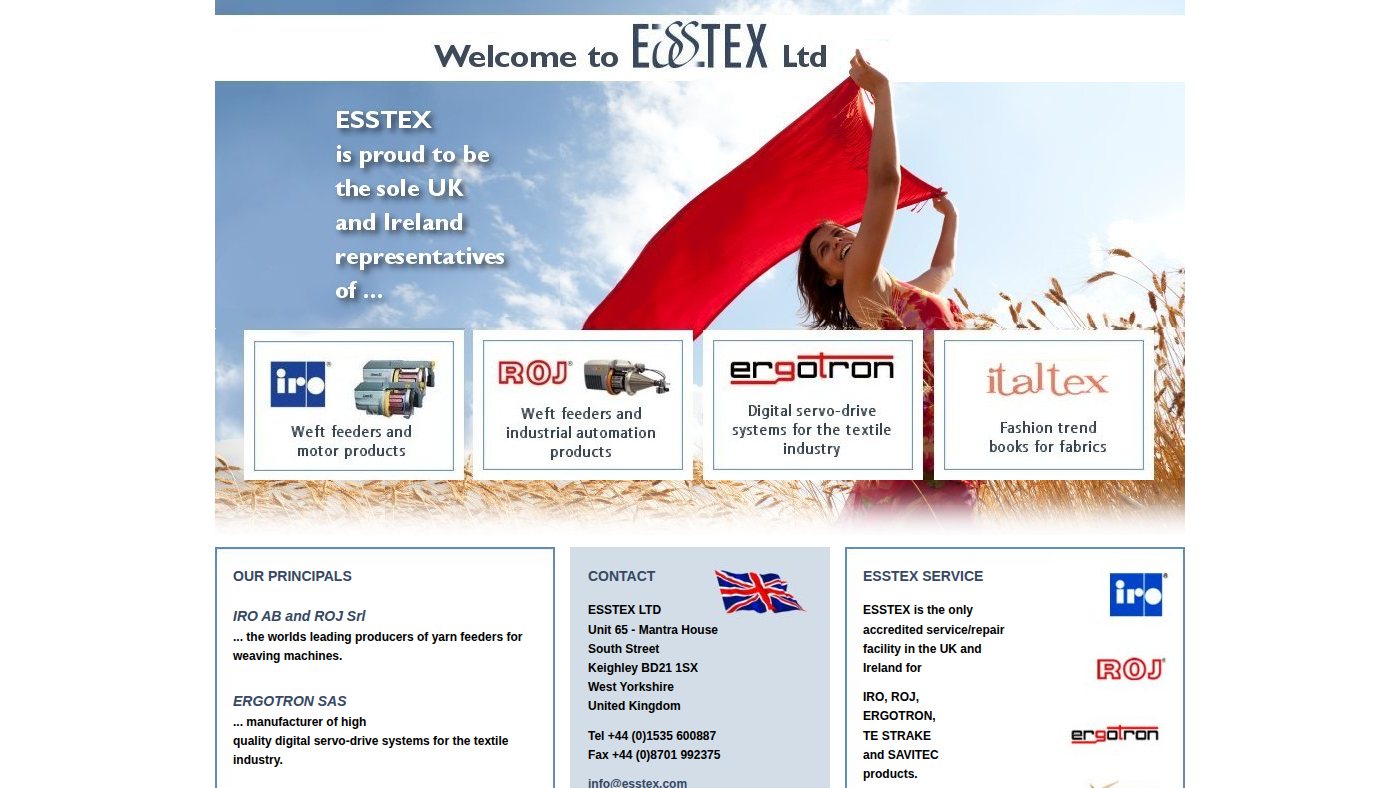 The home page of esstex.com