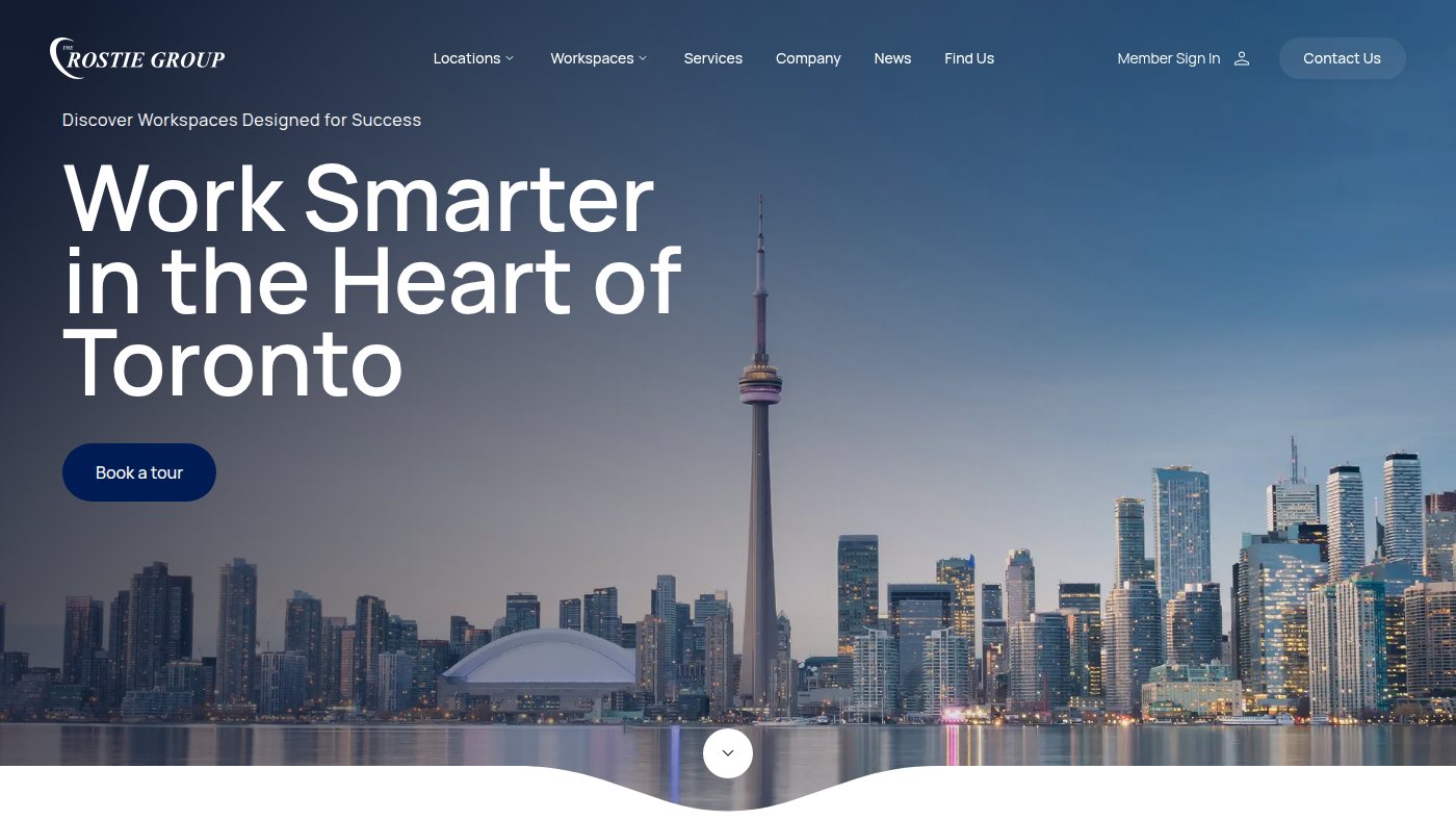 The home page of rostiegroup.com