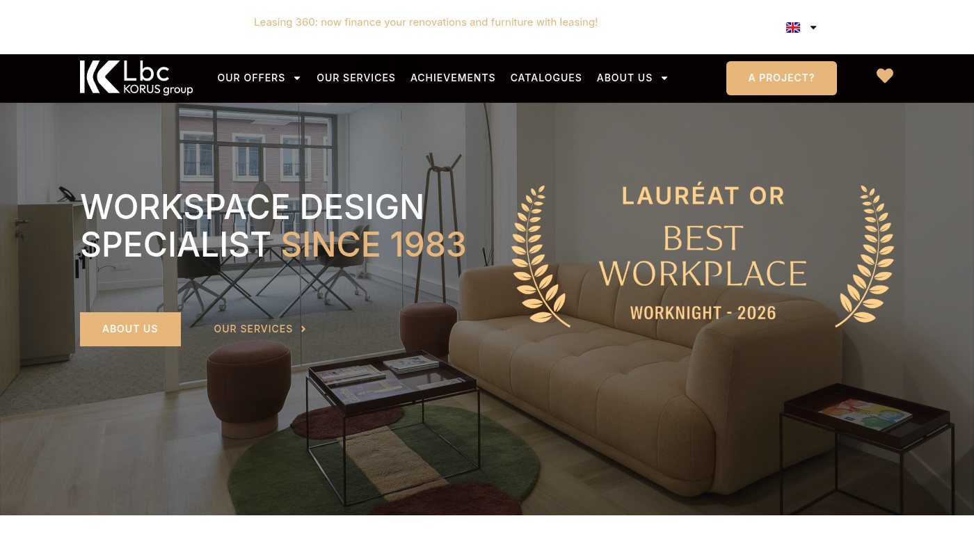 The home page of bureau-contemporain.com