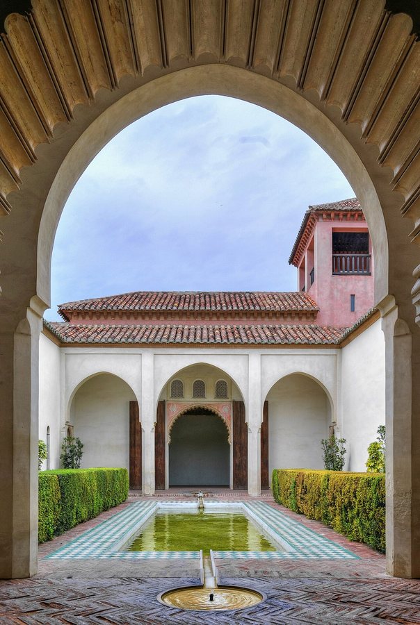 Andaluzja, Malaga, widok czarno-biały, 2015
