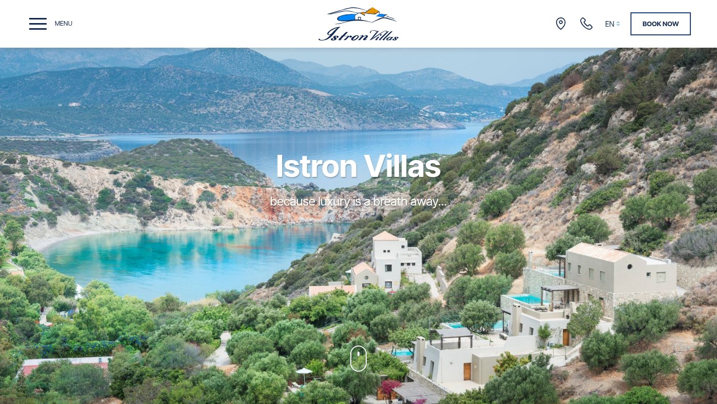 The home page of istronvillas.com