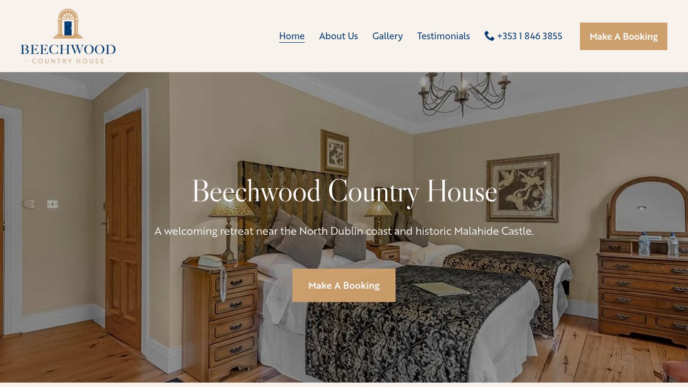 The home page of beechwood.ie