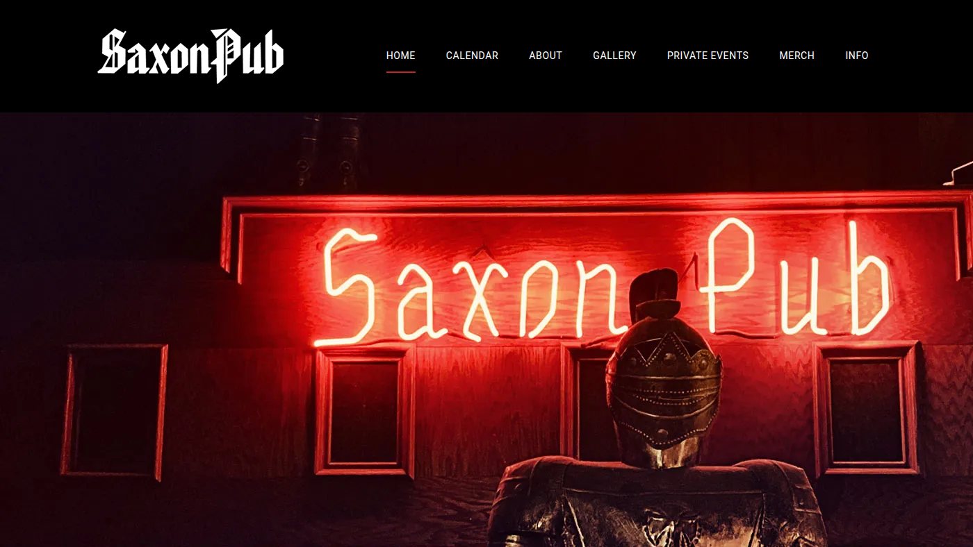 The home page of thesaxonpub.com