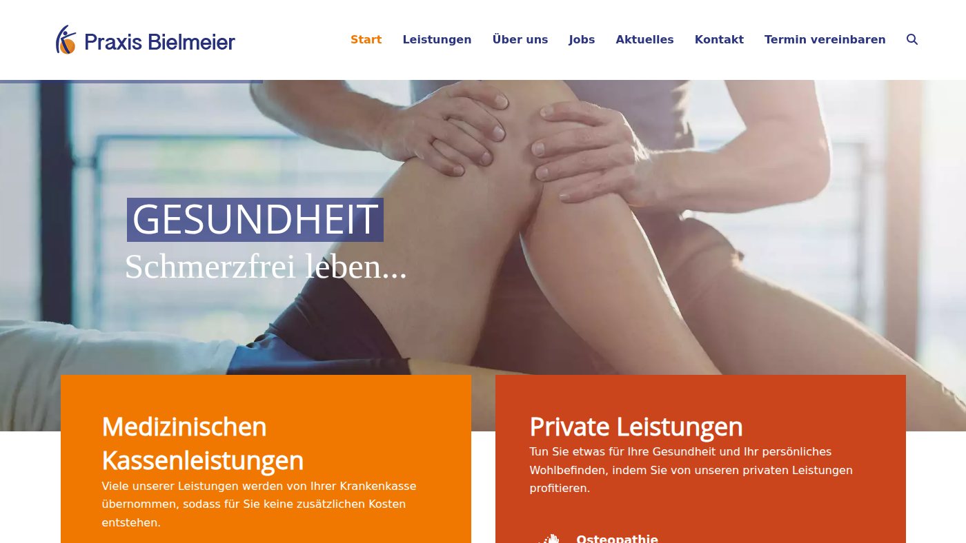 The home page of physiotherapie-deggendorf.com