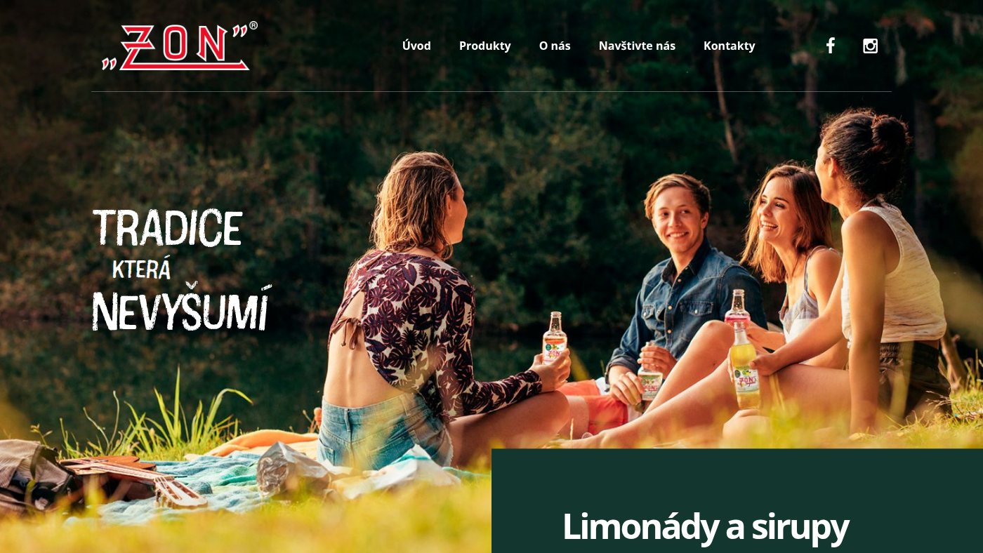 The home page of zon.cz