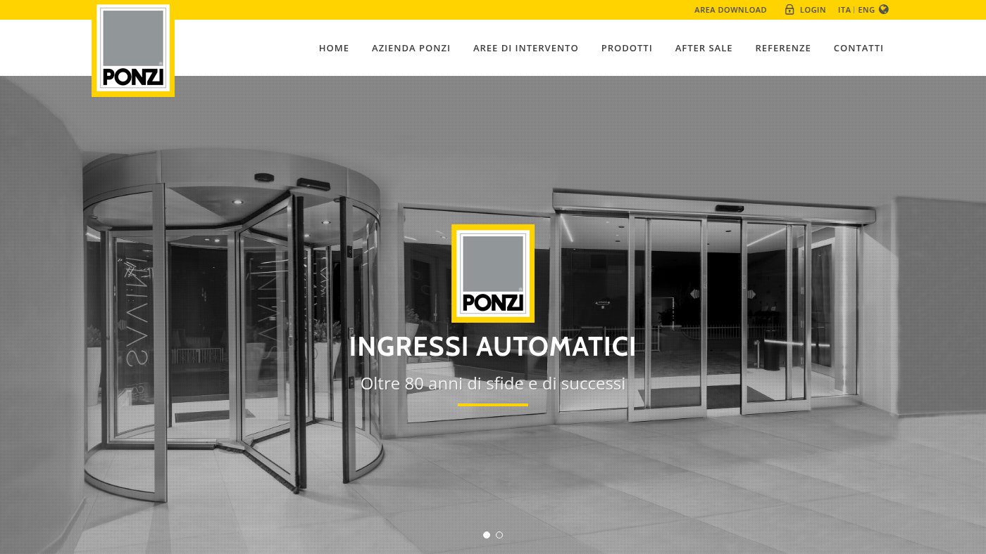 The home page of ponzi-in.it