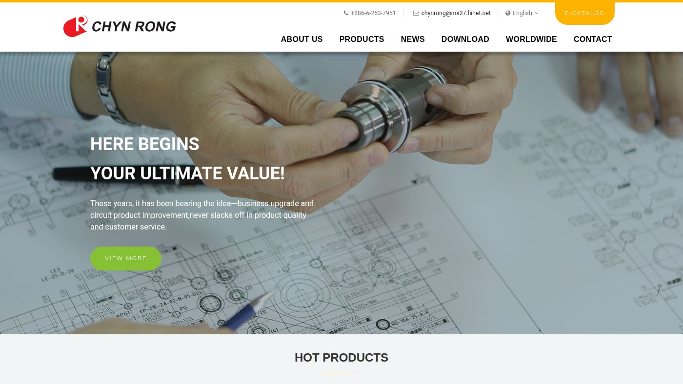 The home page of chynrong.com