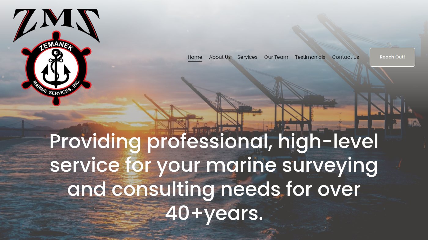 The home page of zemanekmarine.com