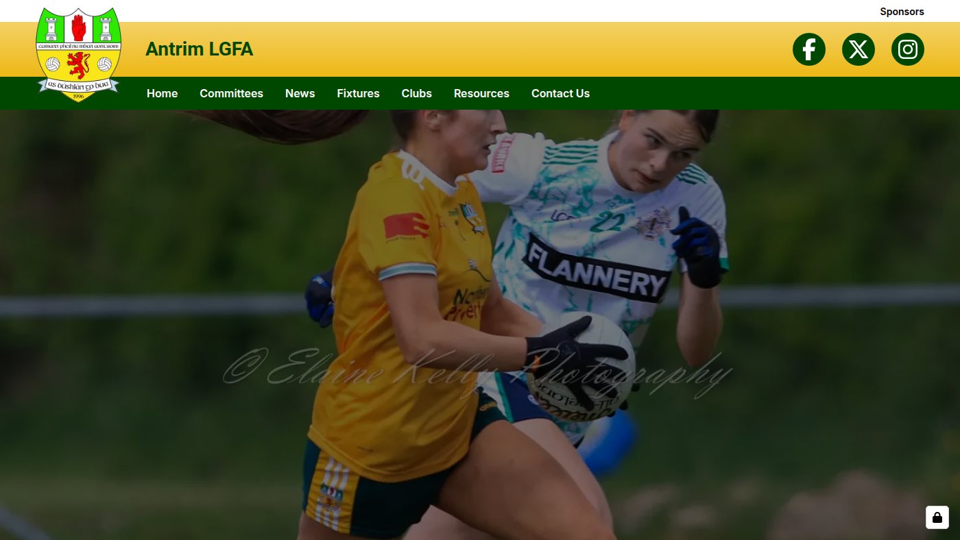The home page of antrimlgfa.ie