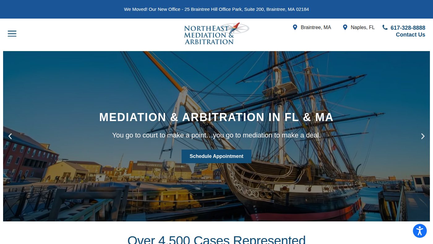 The home page of northeastmediation.com