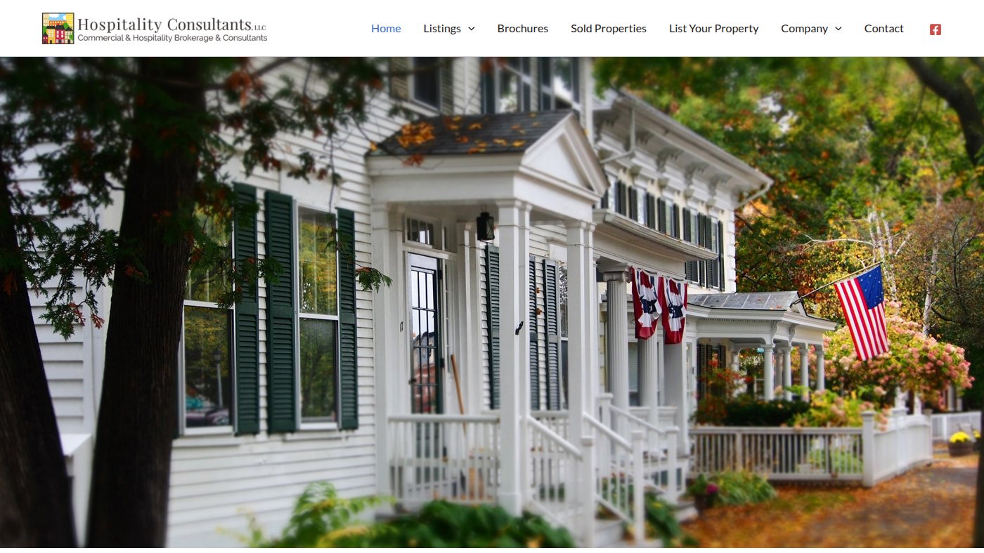 The home page of hospitalityconsultants.com