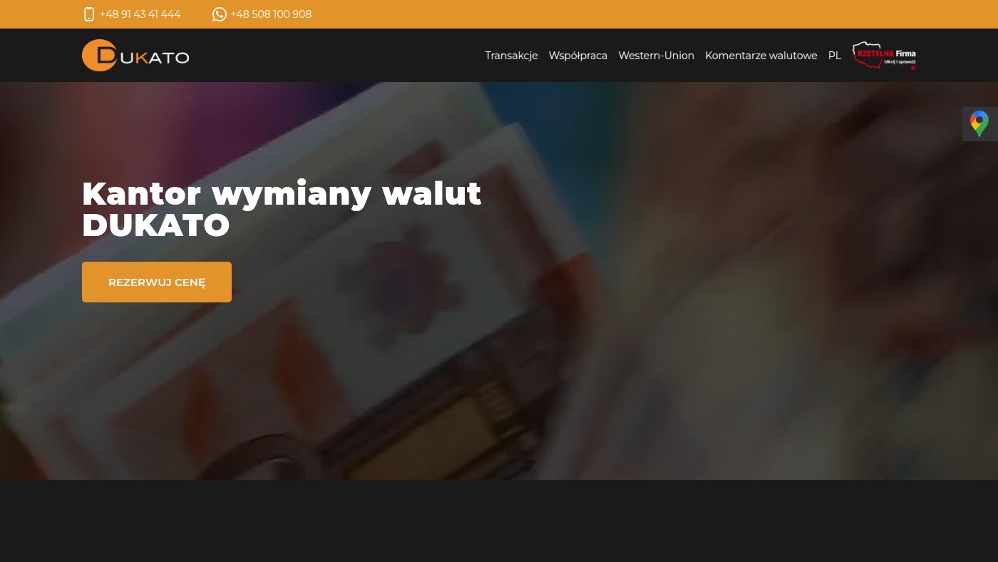 The home page of dukato.szczecin.pl