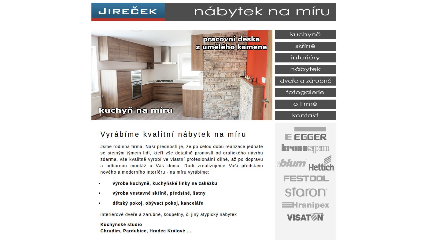 The home page of jirecek.cz