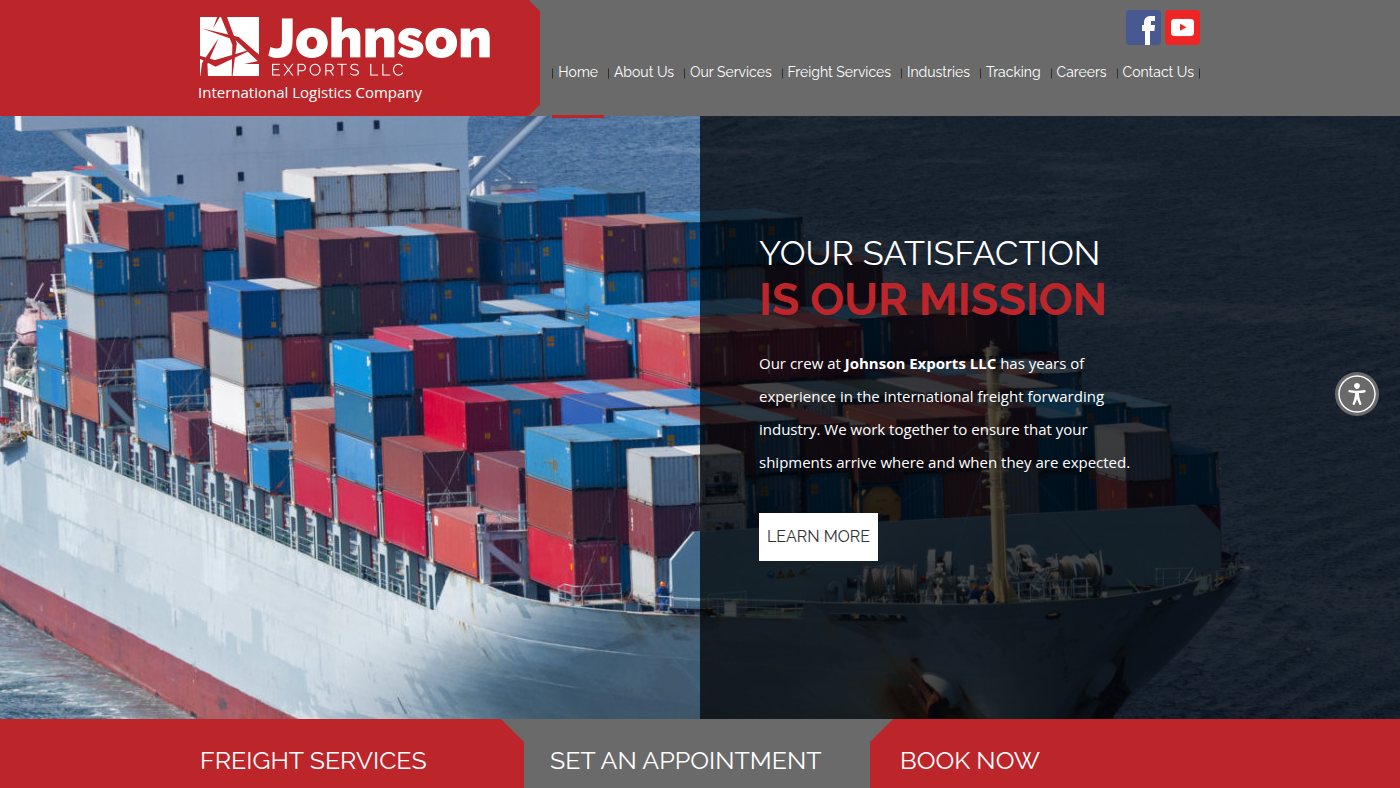 The home page of johnsonexports.com