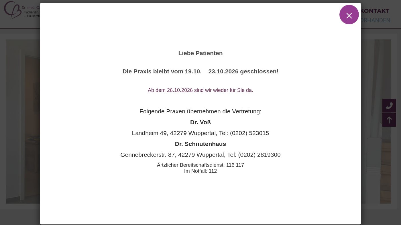 The home page of wuppertal-hausarztpraxis.de