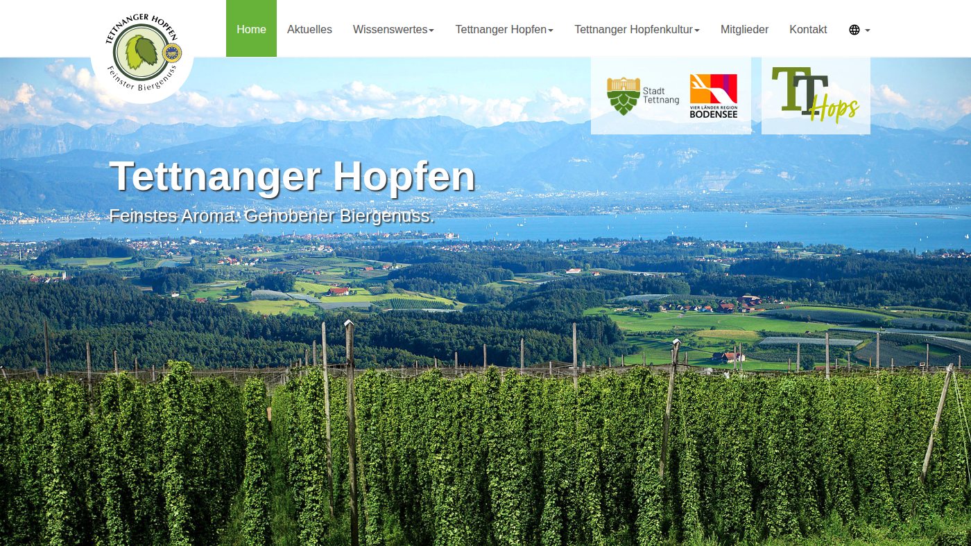 The home page of tettnanger-hopfen.de