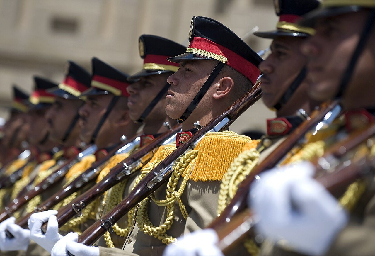Soldados de la guardia de honor egipcia en 2009