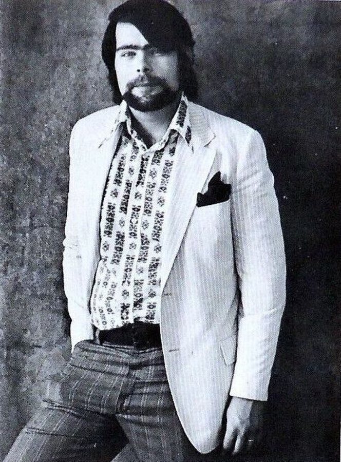 Portrétní fotografie Stephena Kinga od Alexe Gotfryda, kolem roku 1974