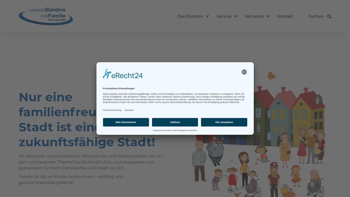 The home page of familie-herzogenrath.de