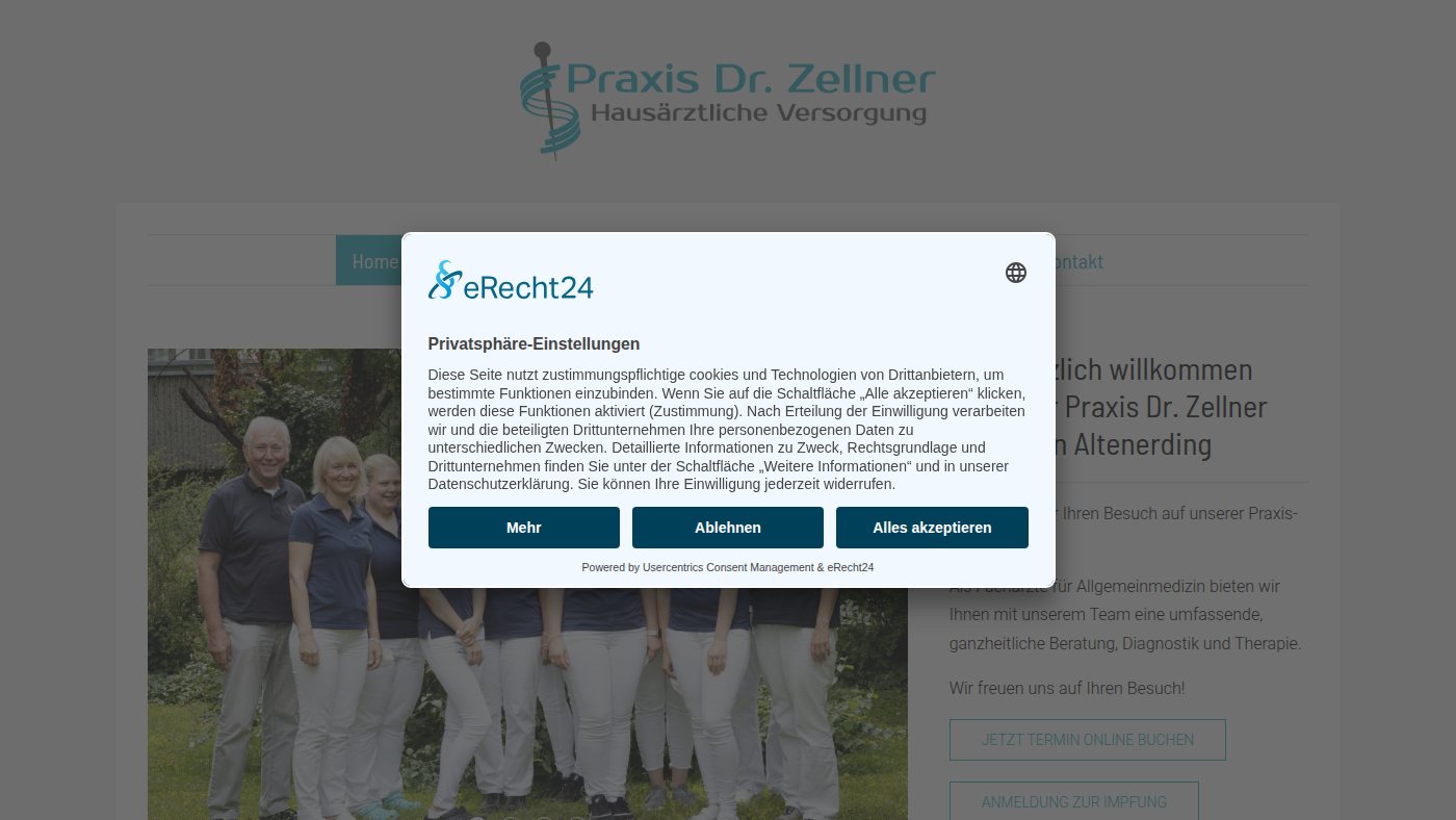 The home page of dr-zellner.de