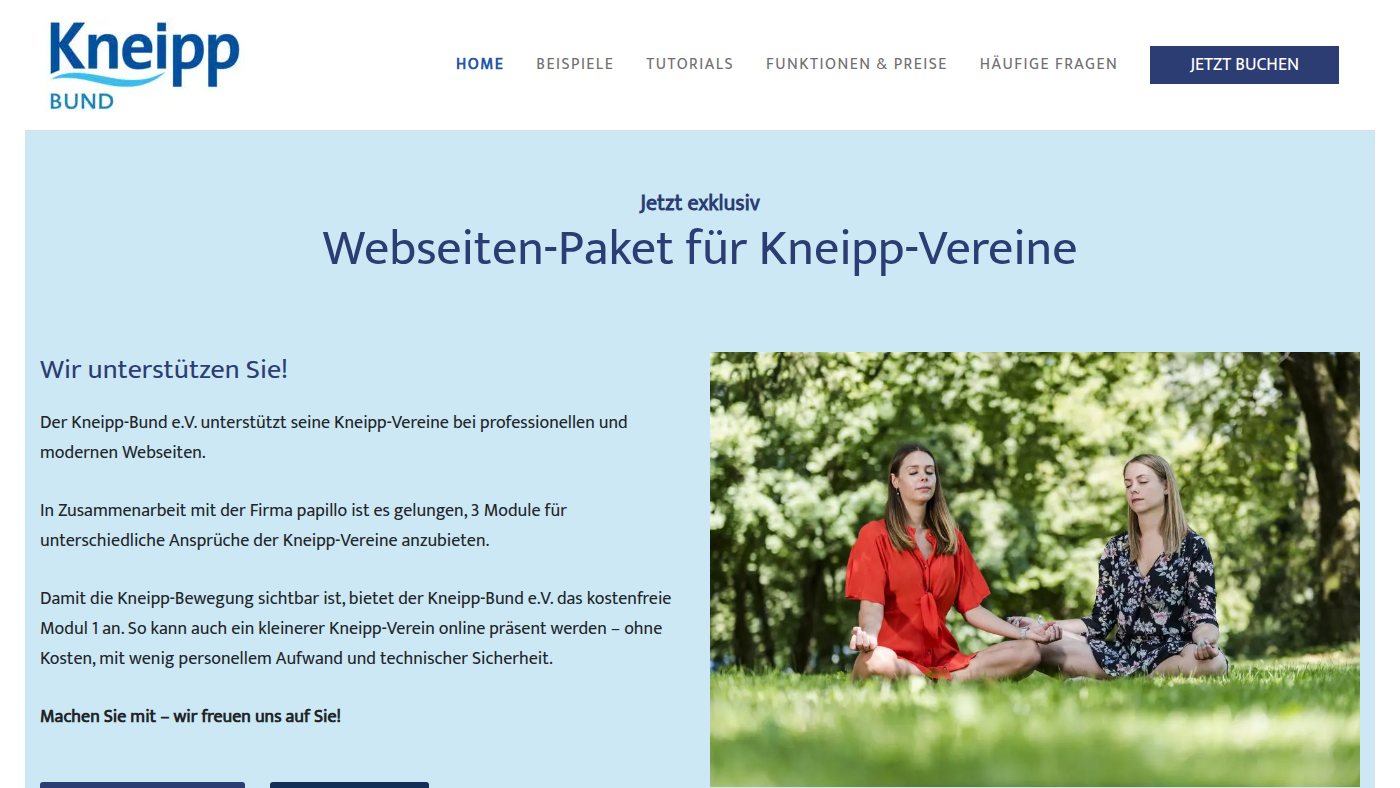 The home page of kneipp-verein.de