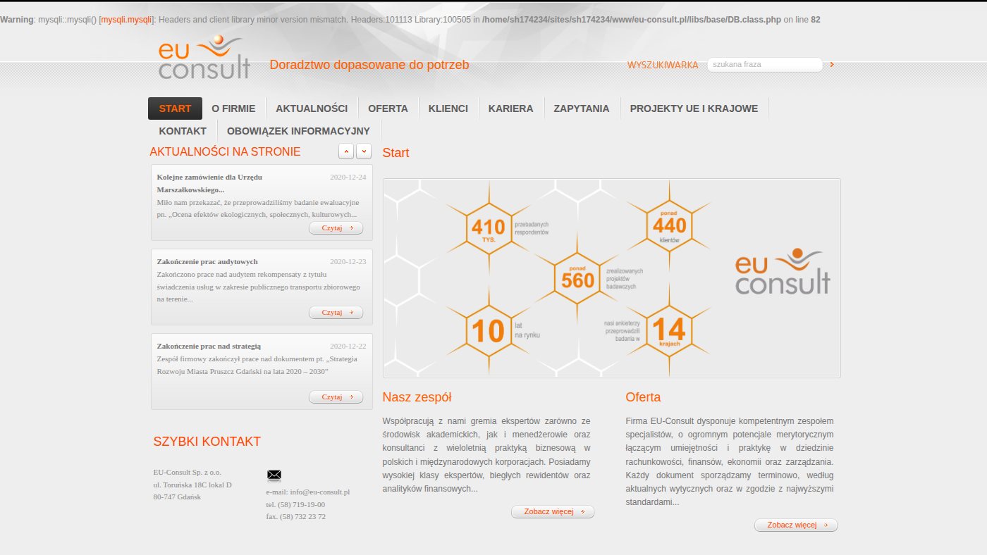 The home page of eu-consult.pl