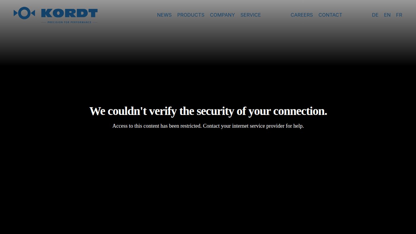 The home page of kordt.de