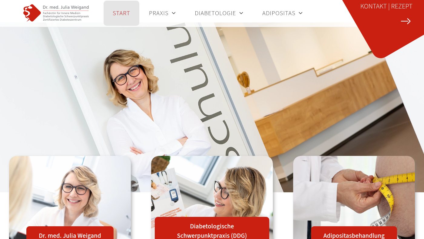 The home page of diabetologie-straubing.de