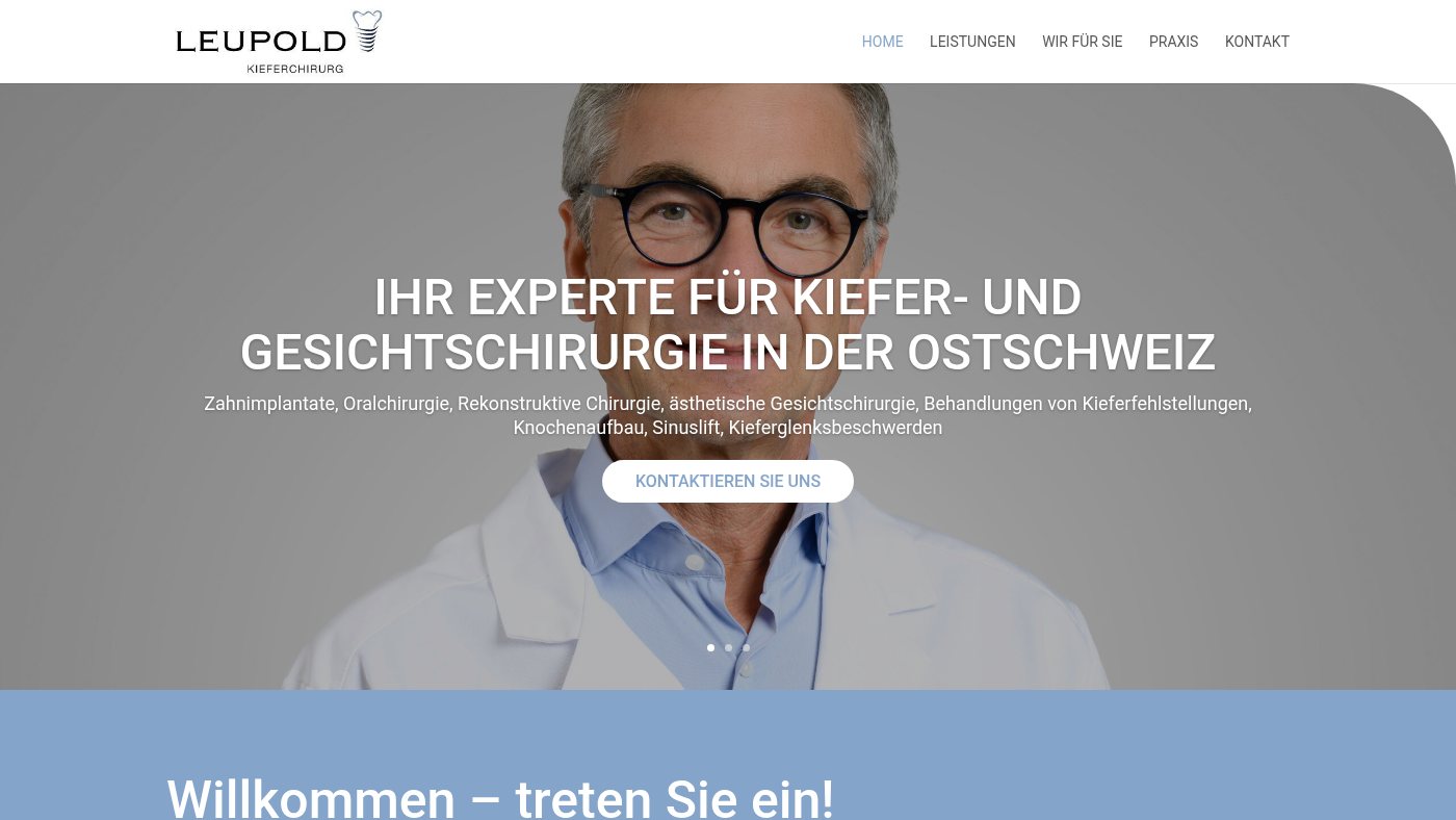 The home page of praxis-leupold.ch