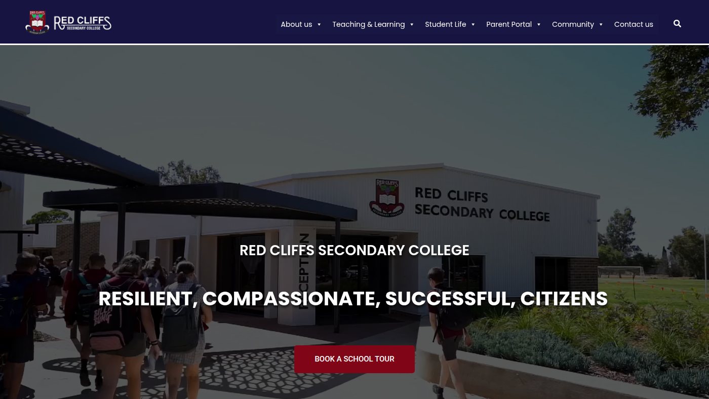 The home page of red-cliffs-sc.vic.edu.au
