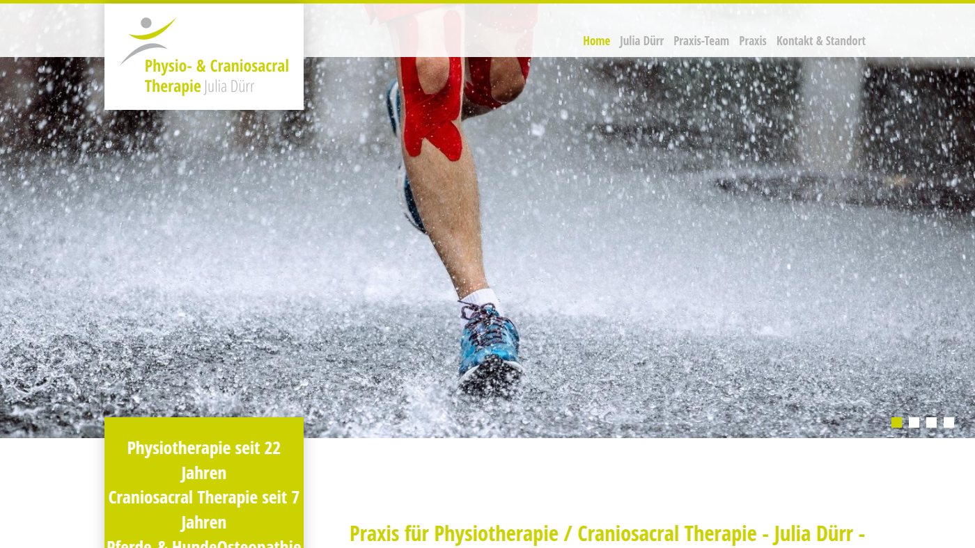 The home page of physiotherapie-duerr.ch