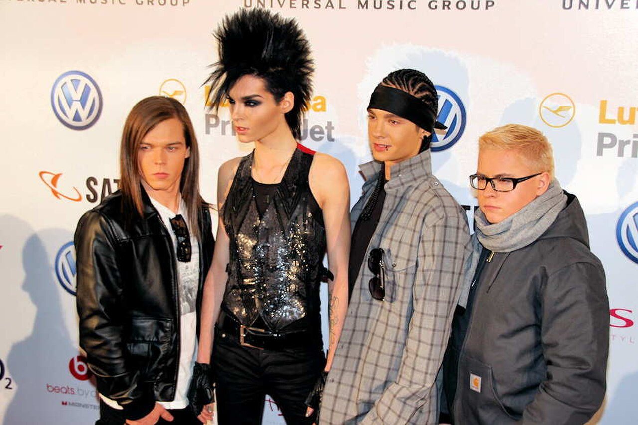 Tokio Hotel no MTV Europe Music Awards 2009, em Berlim, Alemanha