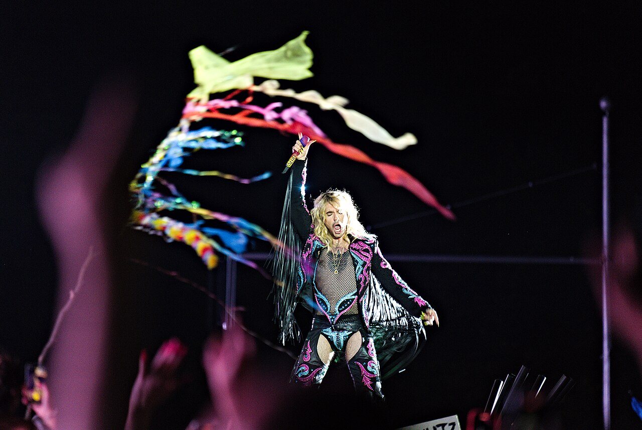 Tokio Hotel no Christopher Street Day de Berlim, em 22 de julho de 2023