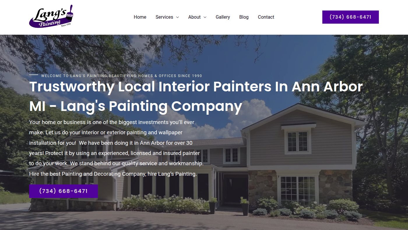 The home page of langspainting.com