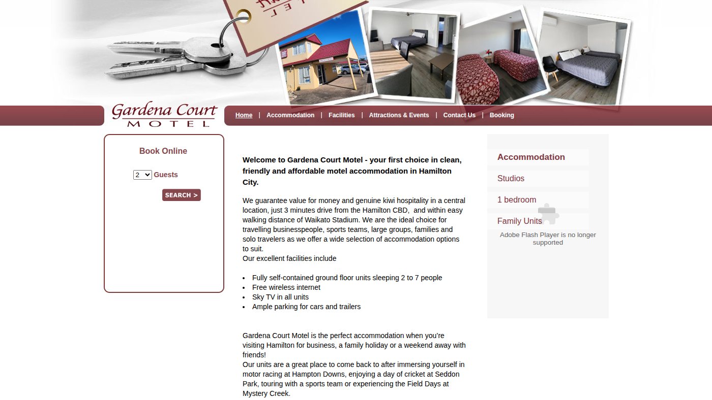 The home page of gardena.co.nz
