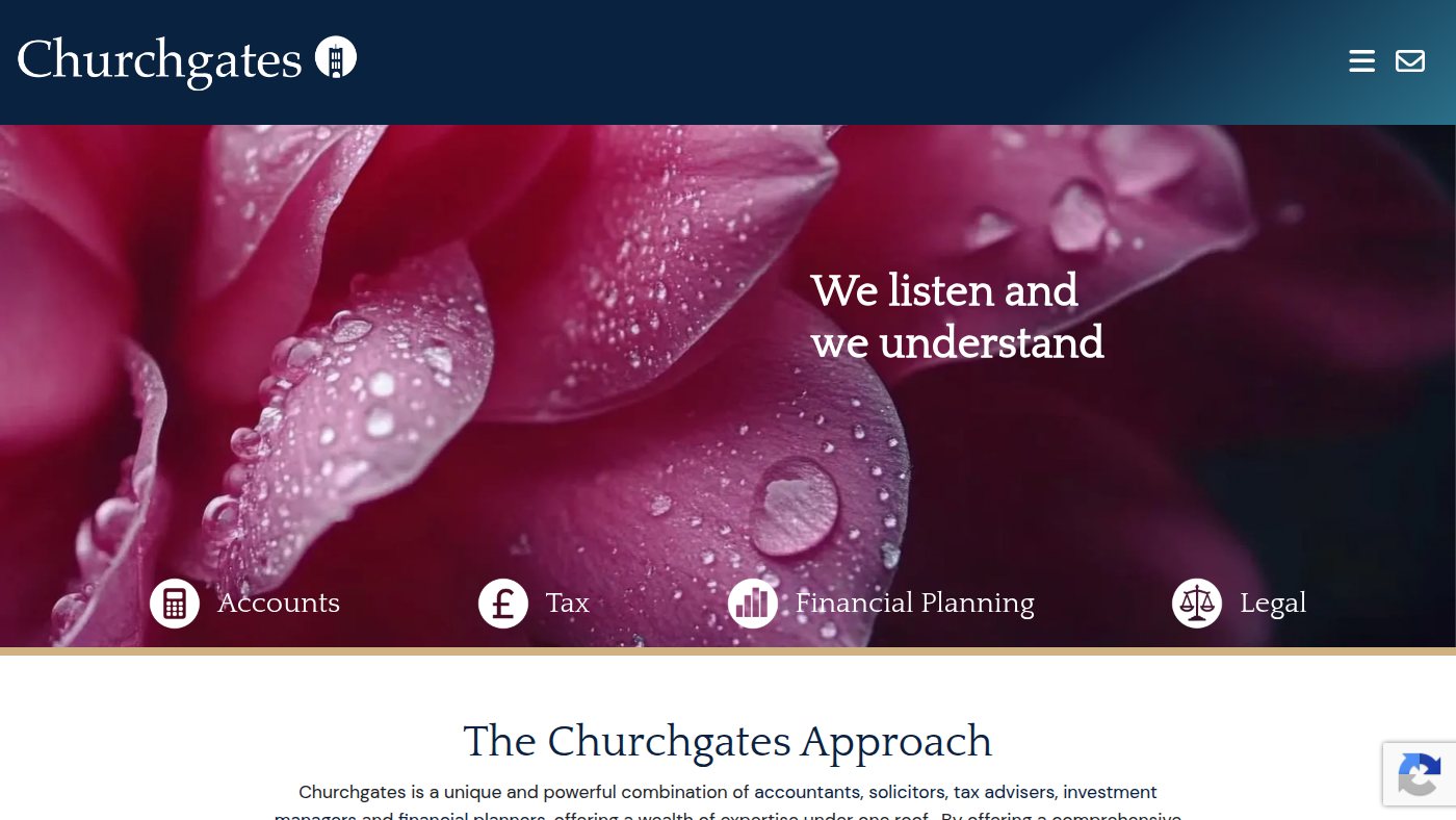 The home page of churchgates.co.uk