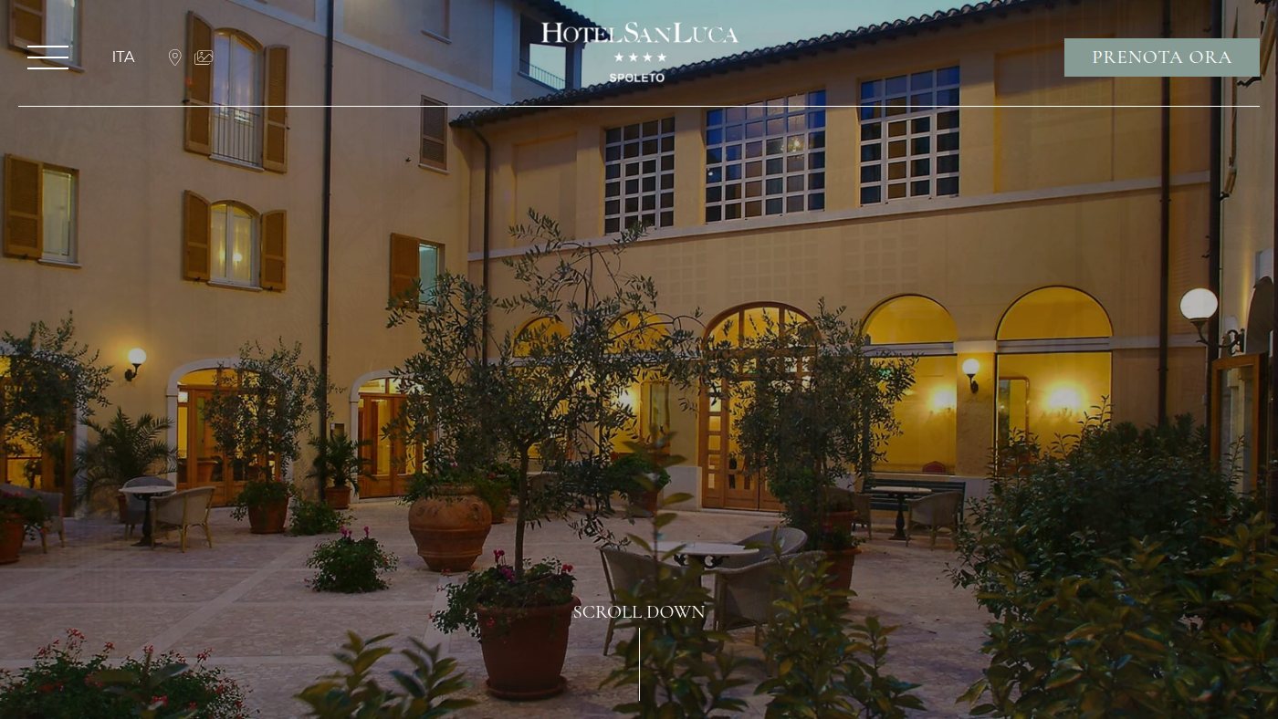 The home page of hotelsanluca.com