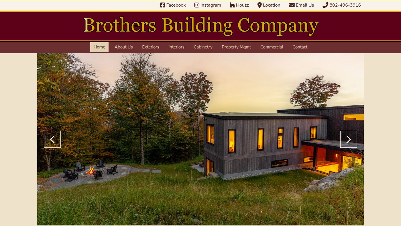 The home page of brothersbuilding.com