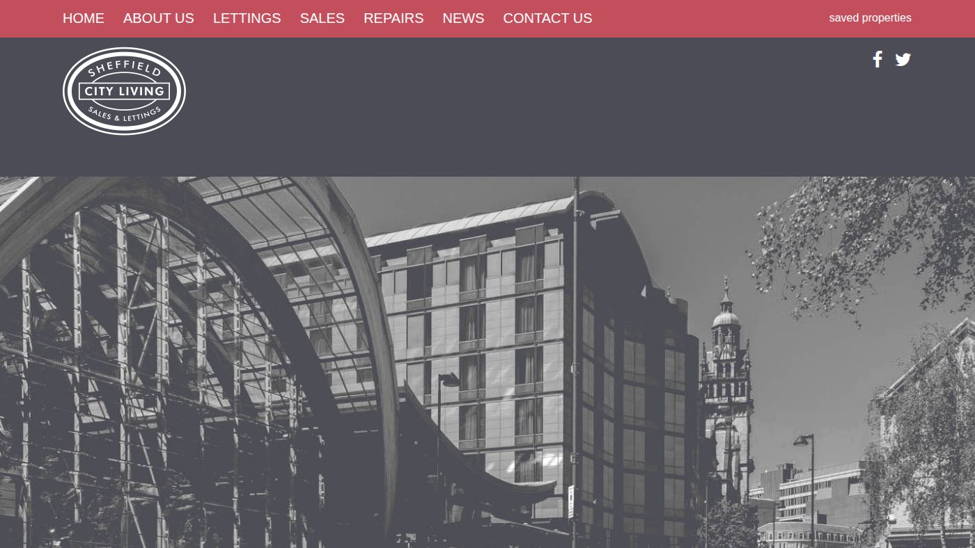 The home page of sheffieldcityliving.com