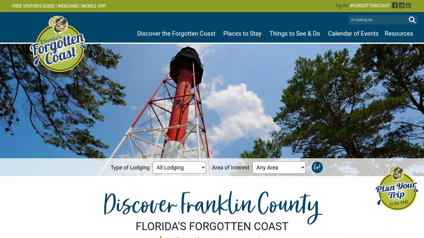 The home page of floridasforgottencoast.com
