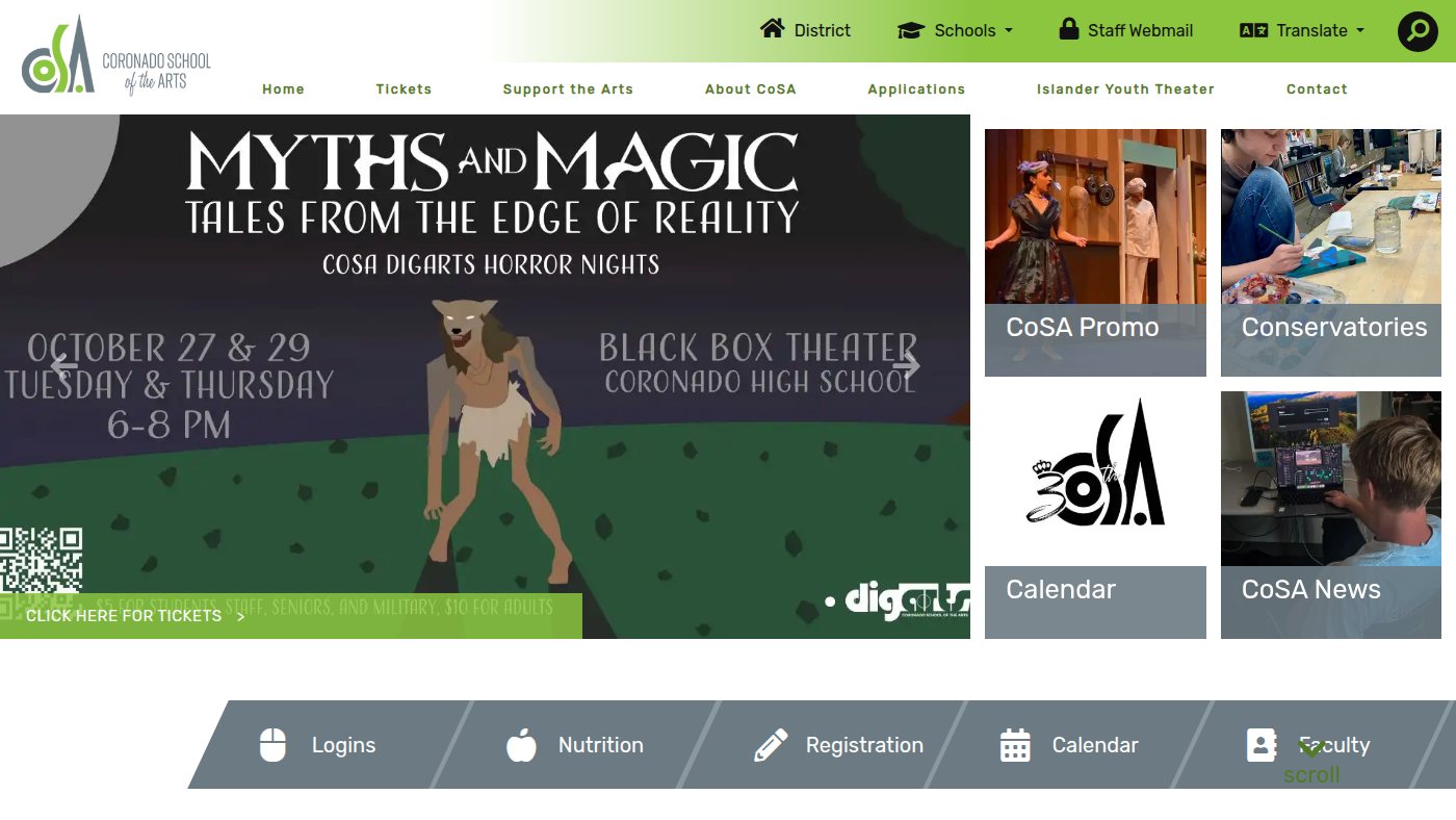 The home page of cosasandiego.com
